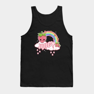 Kawaii Strawberry Rainbow Tank Top